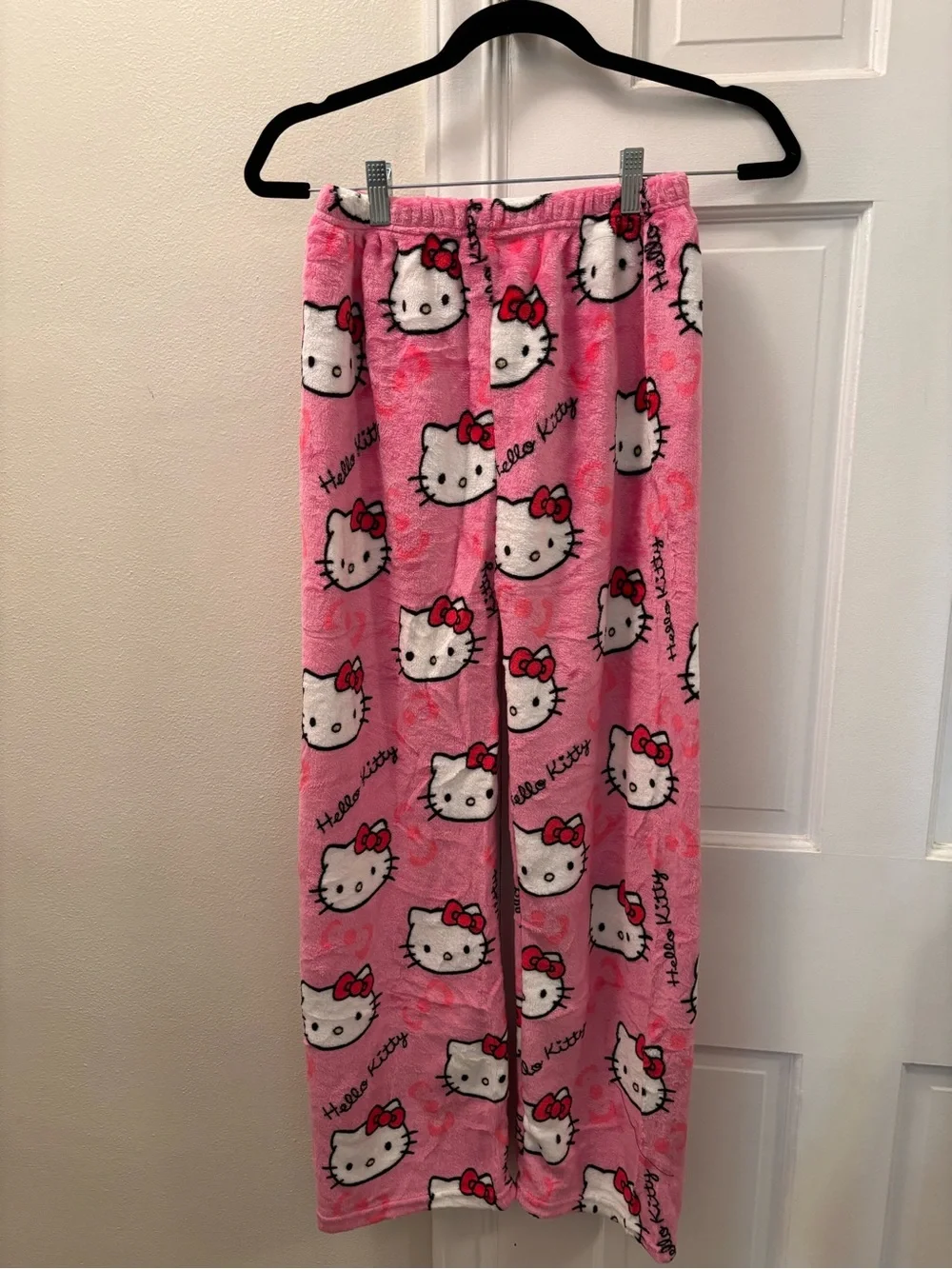 Hello Kitty Girls' Pink Fleece Pajama Pants Size Large & Med